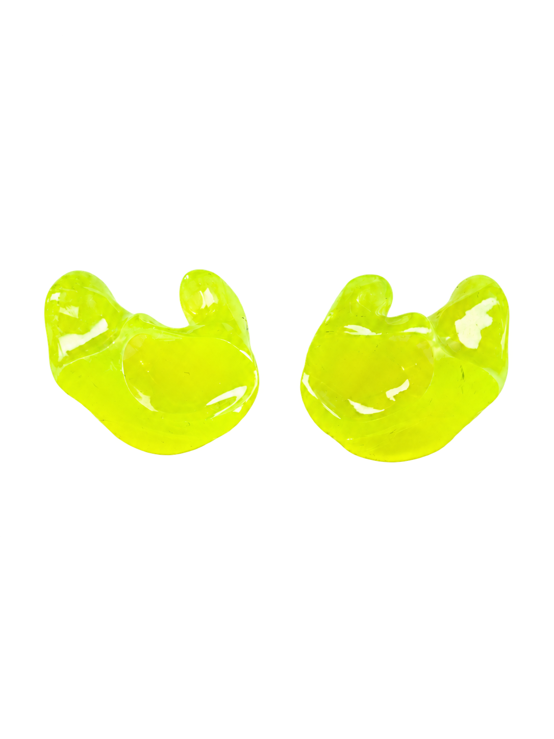 Pair of custom eartips showing full-shell shape